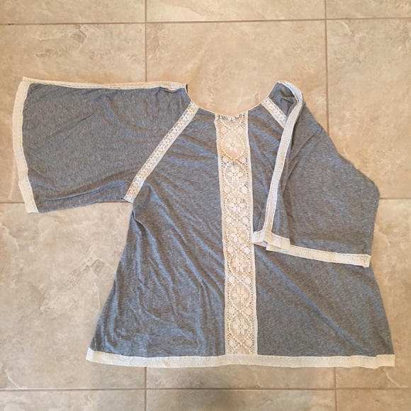 SOLD JOHNNY WAS 4 Love and Liberty Lace Flowy Top - Picture 7 of 8